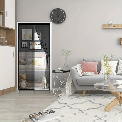 Screen door curtain, insect and mosquito repellent