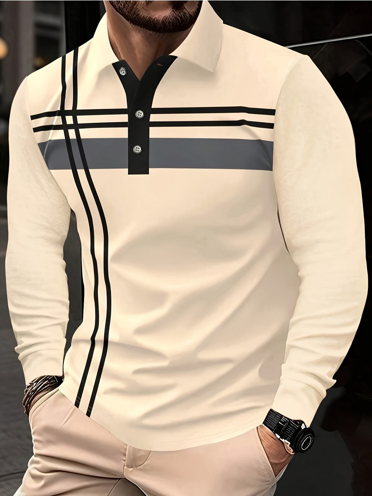 Shirt - Long Sleeve, Stretch Fabric