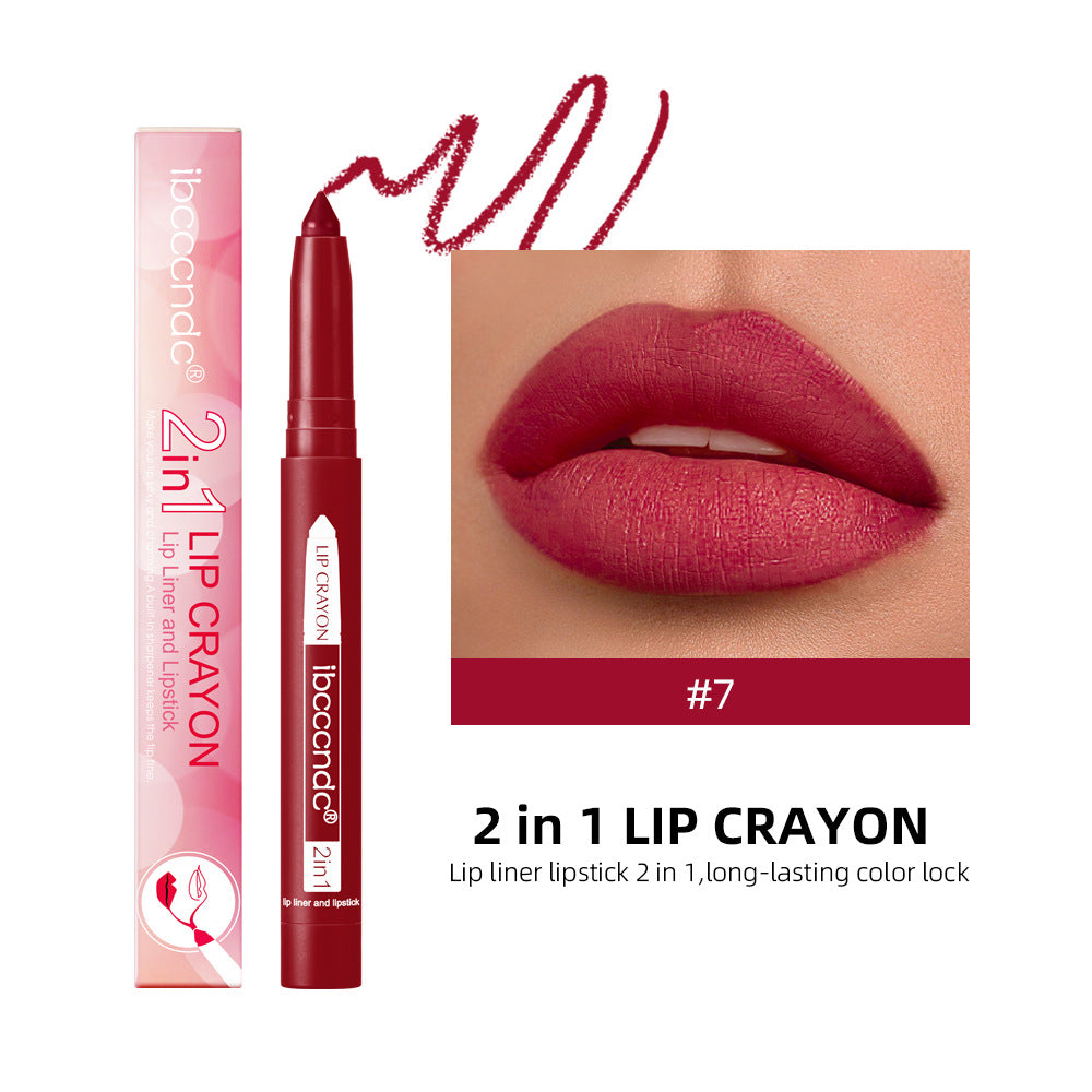 Two-in-one Lip Liner Long Lasting Waterproof Matte San Remo