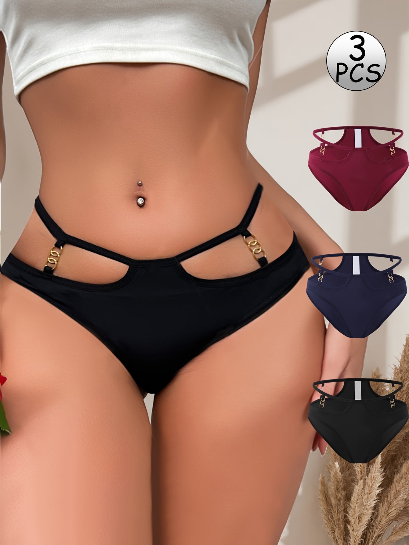 3 Pcs Women's Breifs