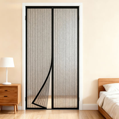 Screen door curtain, insect and mosquito repellent
