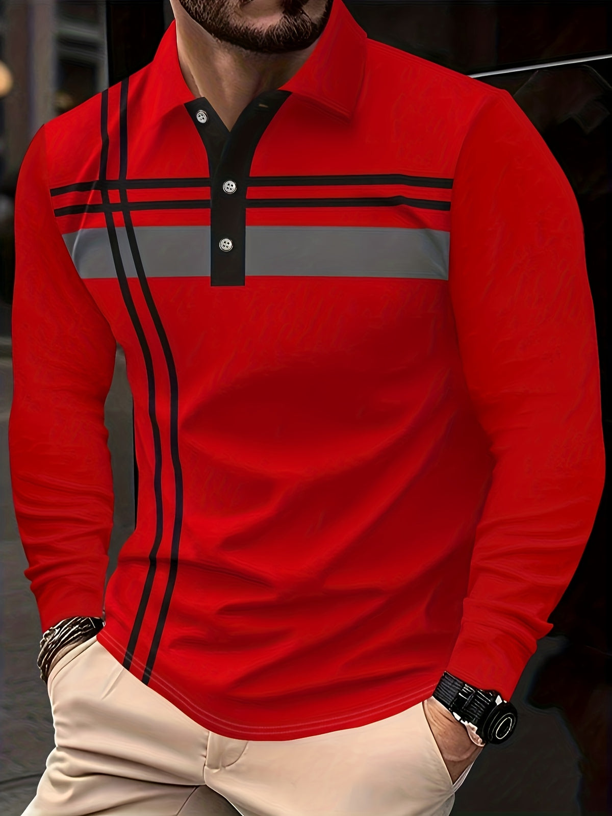 Shirt - Long Sleeve, Stretch Fabric