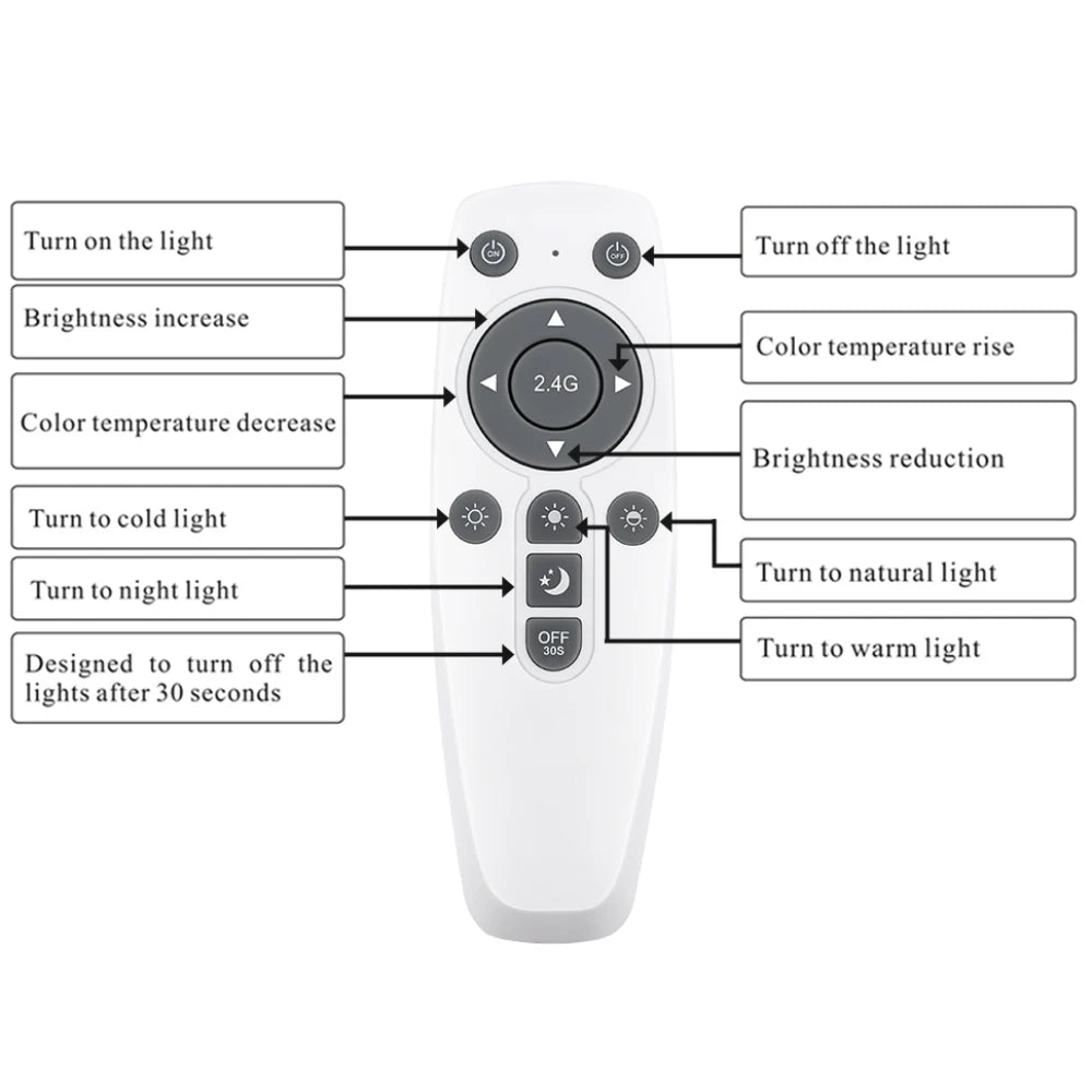 Modern LED Ceiling Lights Chandelier Ring Lamp Smart Luster Remote Control Bedroom LivingRoom Indoor Home Decor Lighting Fixture San Remo Shops