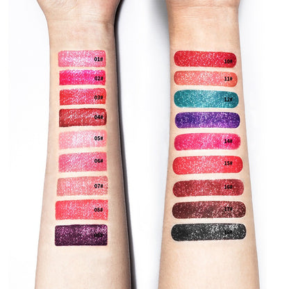 18 Colors Shiny Lip Gloss for Women Long Lasting Matte Glitter Liquid Lipstick Diamond Shiny Lip Gloss Waterproof Lip Makeup San Remo