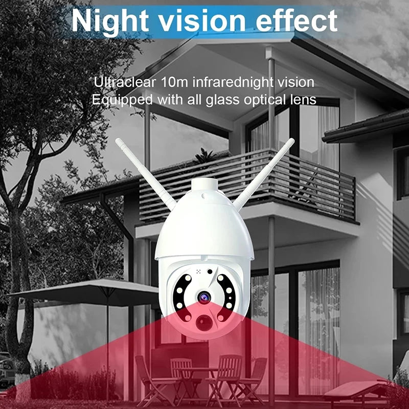 HONTUSEC 4G Sim Card Solar PTZ IP Camera 4MP Motion Detection PIR Solar Wifi Camera Outdoor Two Way Audio Color Night Vision San Remo