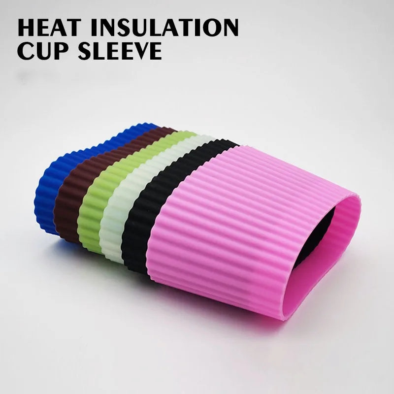 Silicone Cup Sleeve Heat Insulation Coffee Cup Cover Ceramic Cup Cover Non-slip Bottle Sleeves Colored Mug Sleeve San Remo