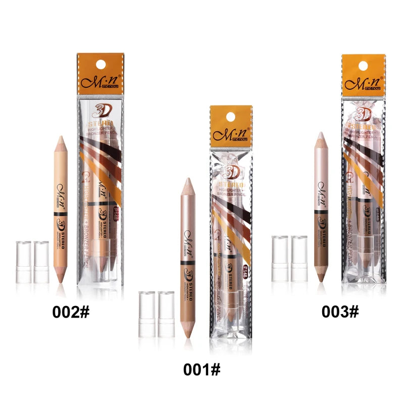 Face Highlighter Concealer Pencil Acne Scars Cover Useful Eye Nose Face Contour Double End Two Function Stick Makeup Tool TSLM1 San Remo