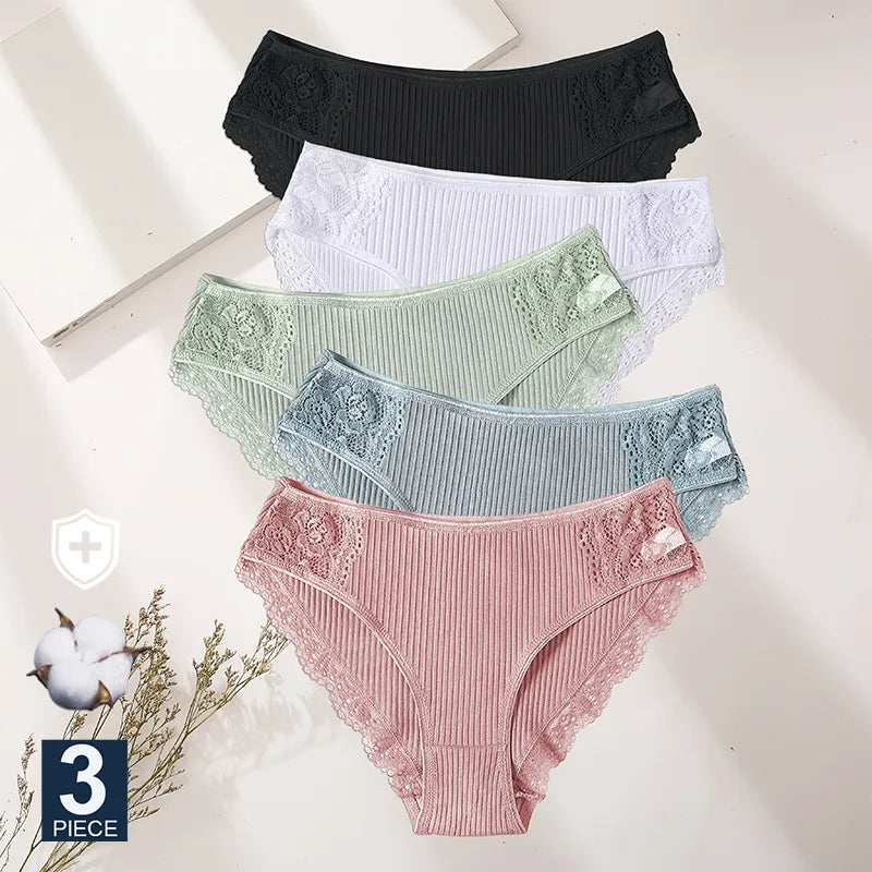 M-XXL 3PCS Cotton Underwear San Remo