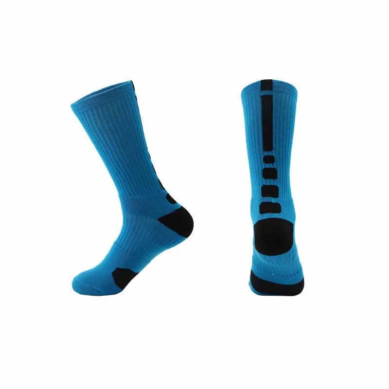 men‘s Fitness Running Bike Cycling Hiking White Black Sport Socks Outdoor Basketball Football Soccer Compression Sock Calcetines