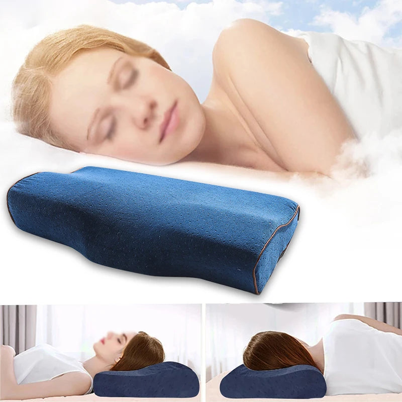 Memory Pillows For the Neck Butterfly Shaped Relax The Cervical Spine Slow Rebound Memory Foam Pillow For Adult Sleep Pillow San Remo Shops