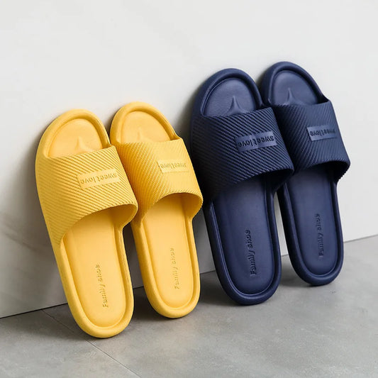 Women Indoor Floor Flat Shoes Summer Non-slip Flip Flops Bath Home Slippers Female Slipper Comfortable Zapatillas de hombre Desers