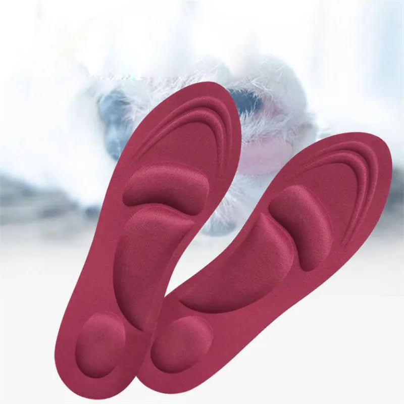 4D Memory Foam Insoles Flat Foot Feet Care Sole Shoe Orthopedic Pads Insoles Sport Sponge Arch Support Insoles Men Women San Remo Shops