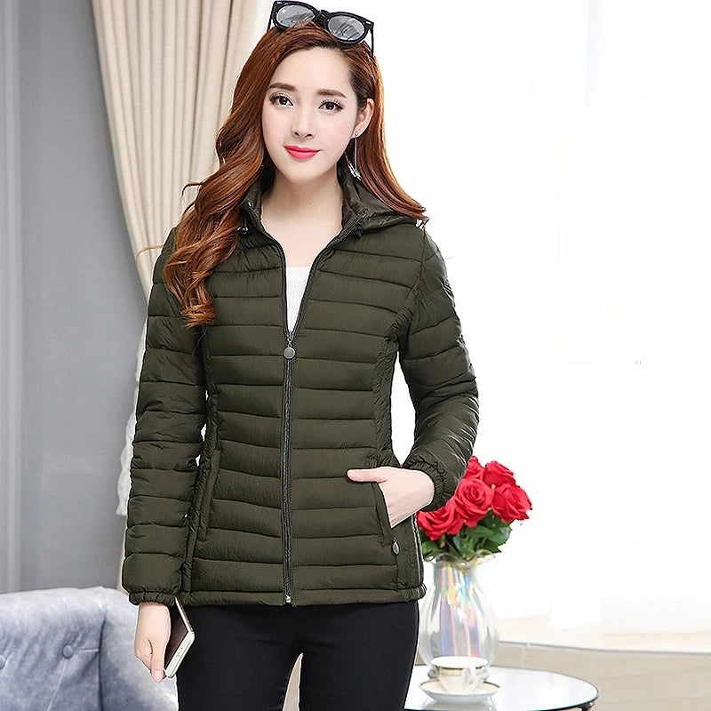 New Winter Jacket High Quality stand-callor Coat Women Fashion Jackets Winter Warm Woman Clothing Casual Parkas San Remo