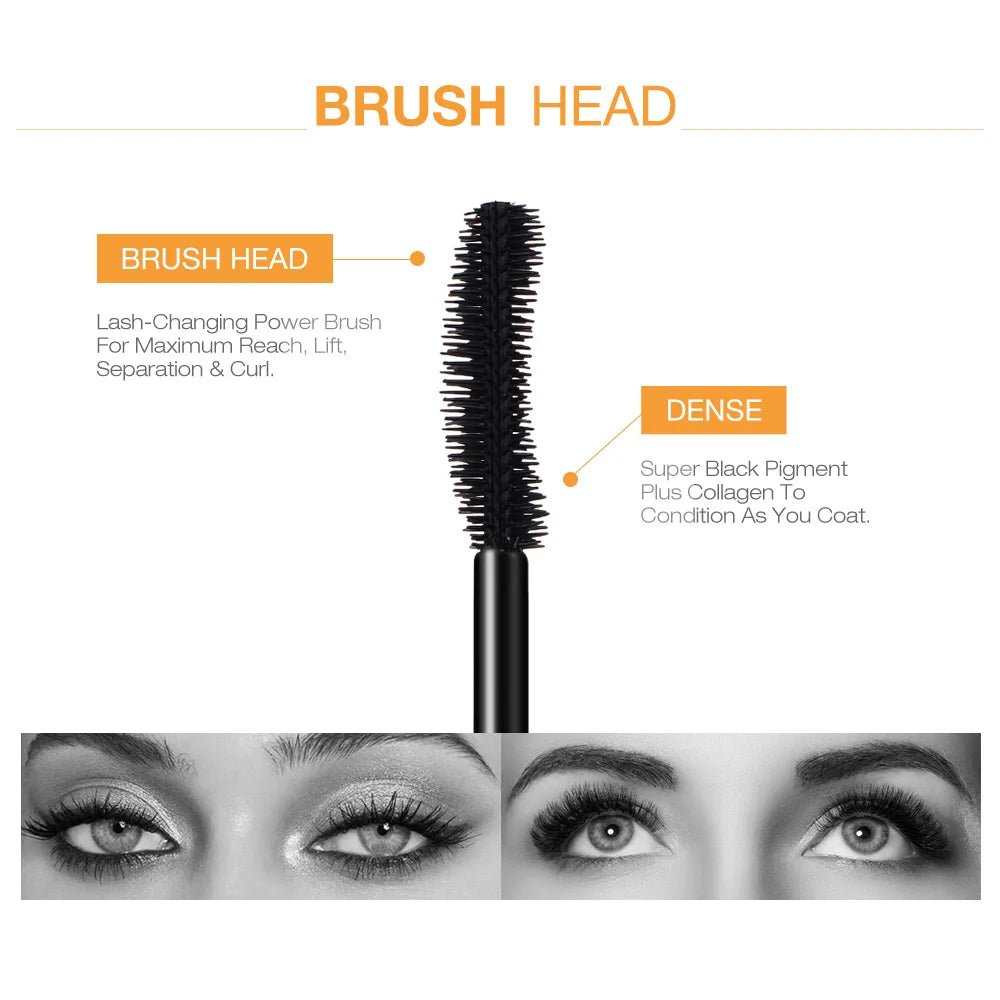 O.TWO.O 3D Mascara Lengthening Black Lash Eyelash Extension Eye Lashes Brush Beauty Makeup Long-wearing Gold Color Mascara San Remo