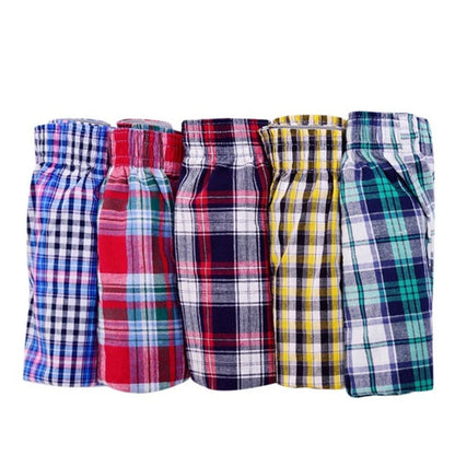 man underwear men Men's Shorts Pocket Beach Pants Casual Plaid Cotton Shorts Arroyo мужское нижнее белье San Remo