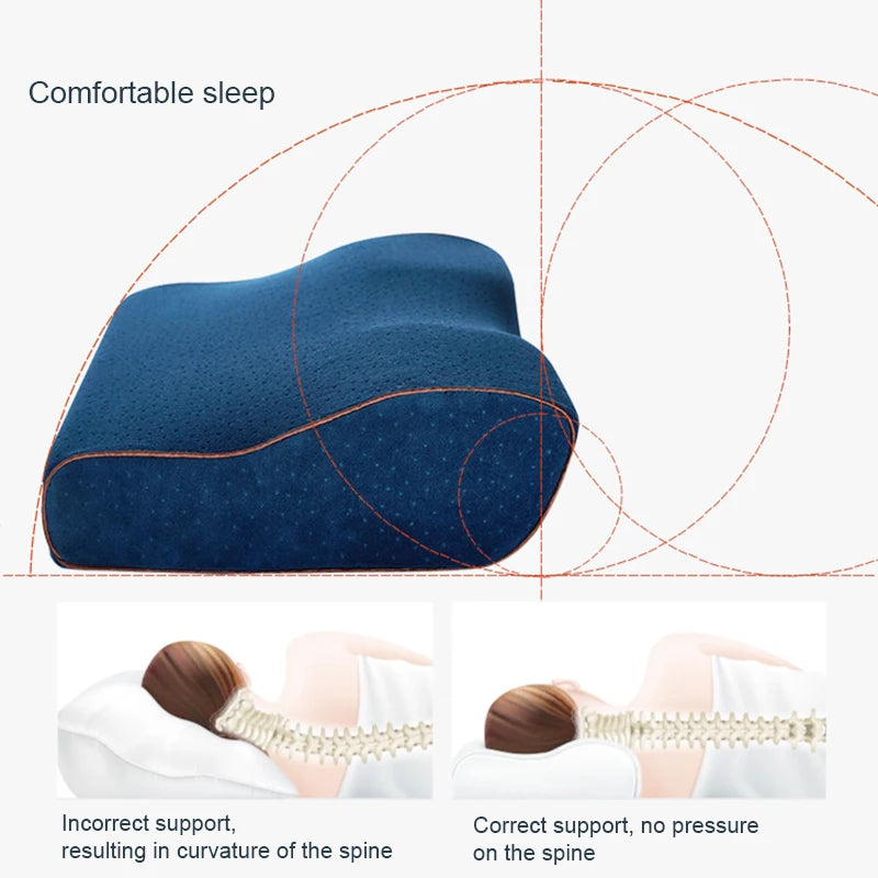 Memory Pillows For the Neck Butterfly Shaped Relax The Cervical Spine Slow Rebound Memory Foam Pillow For Adult Sleep Pillow San Remo Shops