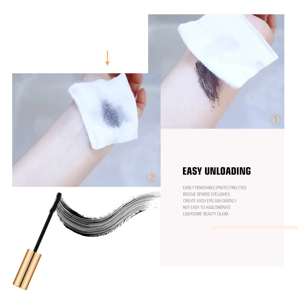 O.TWO.O 3D Mascara Lengthening Black Lash Eyelash Extension Eye Lashes Brush Beauty Makeup Long-wearing Gold Color Mascara San Remo