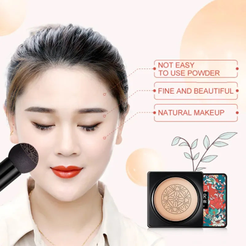 Air Cushion CC Cream Mushroom Head Foundation Moisturizing Long Lasting Face Comestics Natural Brighten Face Base Tone Make Up San Remo