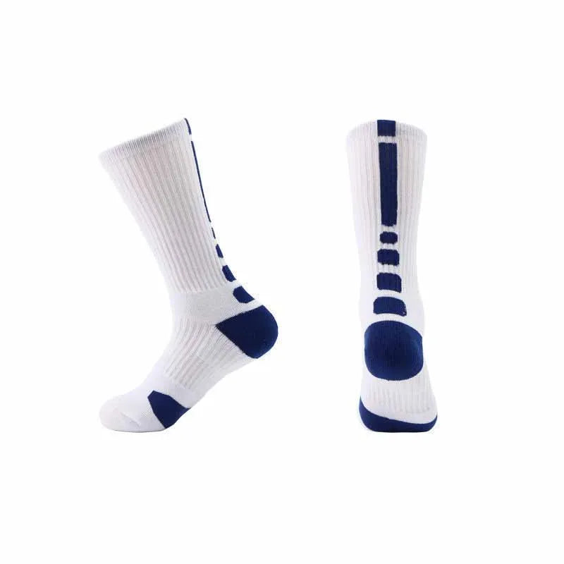 men‘s Fitness Running Bike Cycling Hiking White Black Sport Socks Outdoor Basketball Football Soccer Compression Sock Calcetines