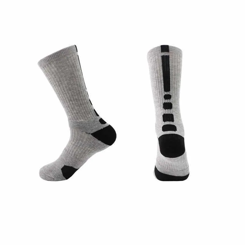 men‘s Fitness Running Bike Cycling Hiking White Black Sport Socks Outdoor Basketball Football Soccer Compression Sock Calcetines