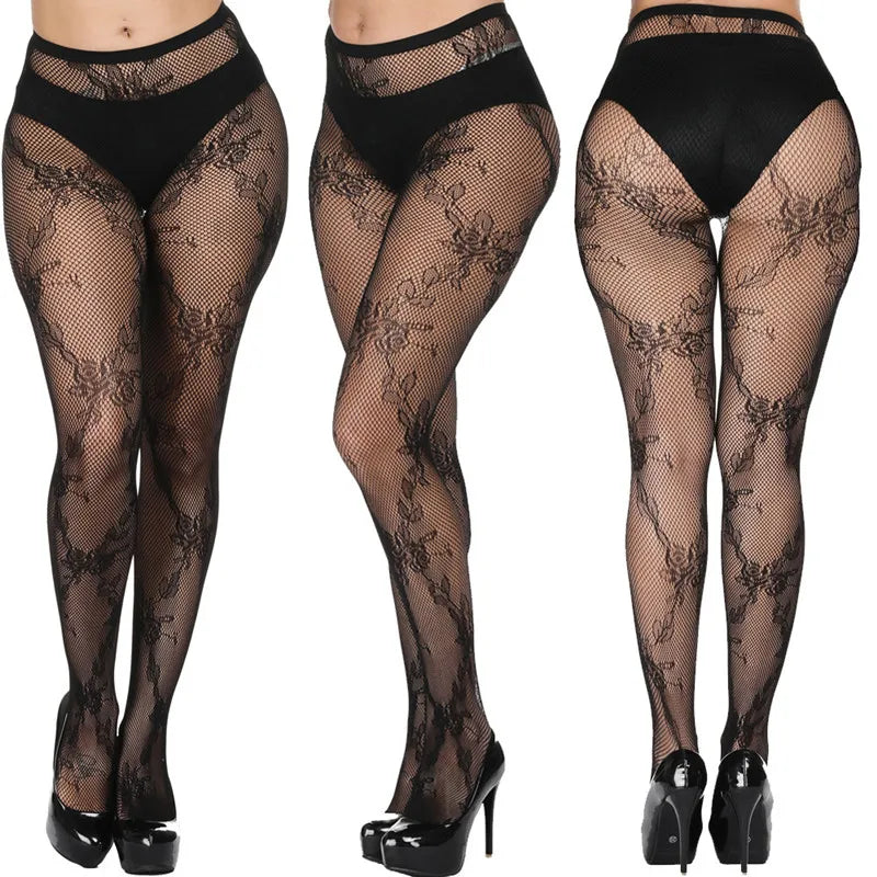 DOIAESKV Women Bodystocking Sexy Lingerie Pantyhose Erotic Lingerie Body Stockings Of Large Size Tights Plus Size Women Tights