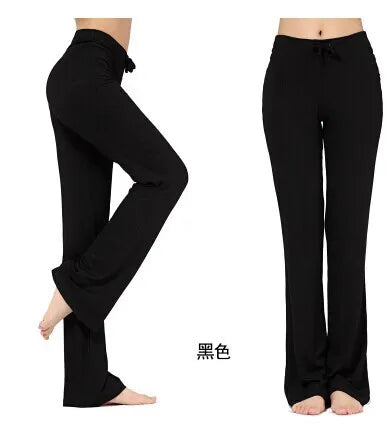 New cotton spring high stretch drawstring pants square dance clothes work home fitness modal bloomers women harem Pants San Remo