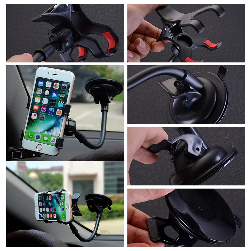 Universal Car Holder Cell Phone Holder For Iphone 7  6s plus SE Stand Support for Samsung Flexible Mobile Phone Holder For Sony San Remo