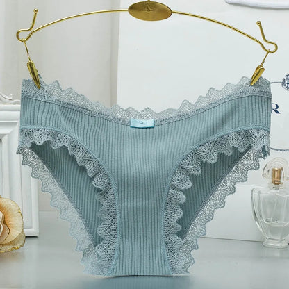 Lace Panties Women's Cotton Underwear Seamless Cute Bow Girls Briefs Soft Comfort Lingerie San Remo