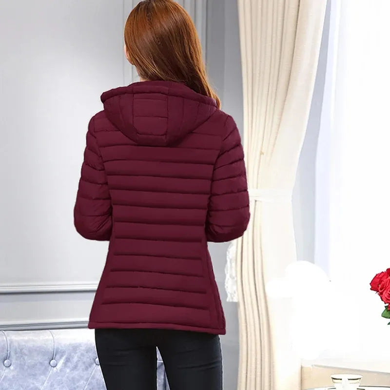 New Winter Jacket High Quality stand-callor Coat Women Fashion Jackets Winter Warm Woman Clothing Casual Parkas San Remo