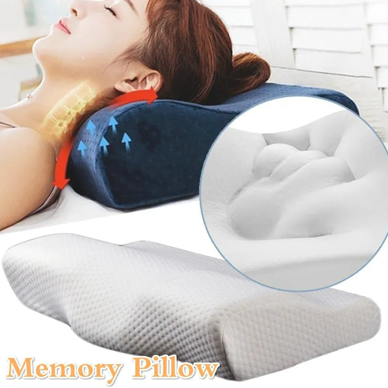 Orthopedic Memory Foam Pillow 50x30cm/60x35cm Slow Rebound Soft Ice-cool Gel Pillow Cervical Vertebra Health Care Neck Pillows San Remo