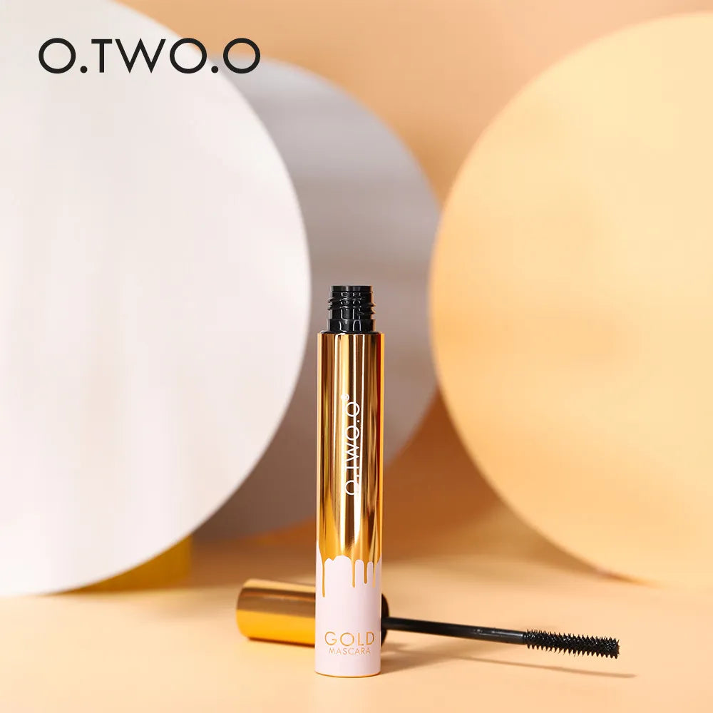 O.TWO.O 3D Mascara Lengthening Black Lash Eyelash Extension Eye Lashes Brush Beauty Makeup Long-wearing Gold Color Mascara San Remo