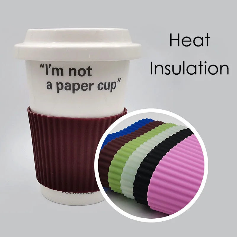 Silicone Cup Sleeve Heat Insulation Coffee Cup Cover Ceramic Cup Cover Non-slip Bottle Sleeves Colored Mug Sleeve San Remo