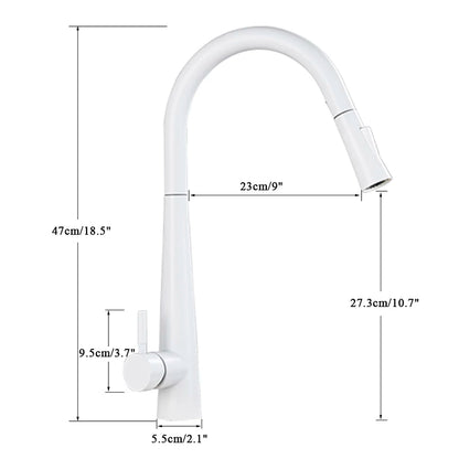 Onyzpily Sensor Kitchen Faucet White Intelligent Touch Inductive Sensitive Faucet Mixer Water Tap Single HandleDual Outlet Water San Remo