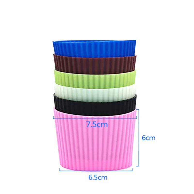 Silicone Cup Sleeve Heat Insulation Coffee Cup Cover Ceramic Cup Cover Non-slip Bottle Sleeves Colored Mug Sleeve San Remo