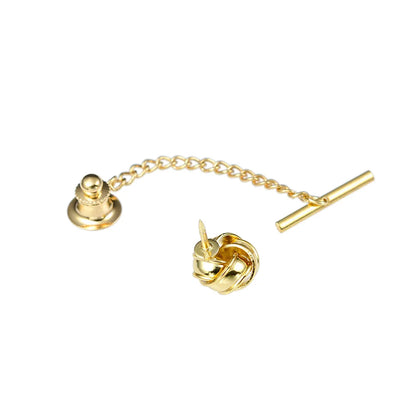 Striped  Necktie Handkerchief Cuffinks Ring Set