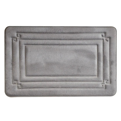 Memory Foam Bathroom Mat Carpets Geometric Bath Mat Toilet Rugs Non-slip Water Absorption Doormat For Bathroom Feet Pad 50x80cm San Remo Shops
