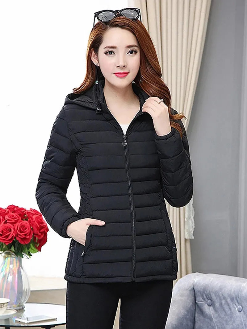 New Winter Jacket High Quality stand-callor Coat Women Fashion Jackets Winter Warm Woman Clothing Casual Parkas San Remo