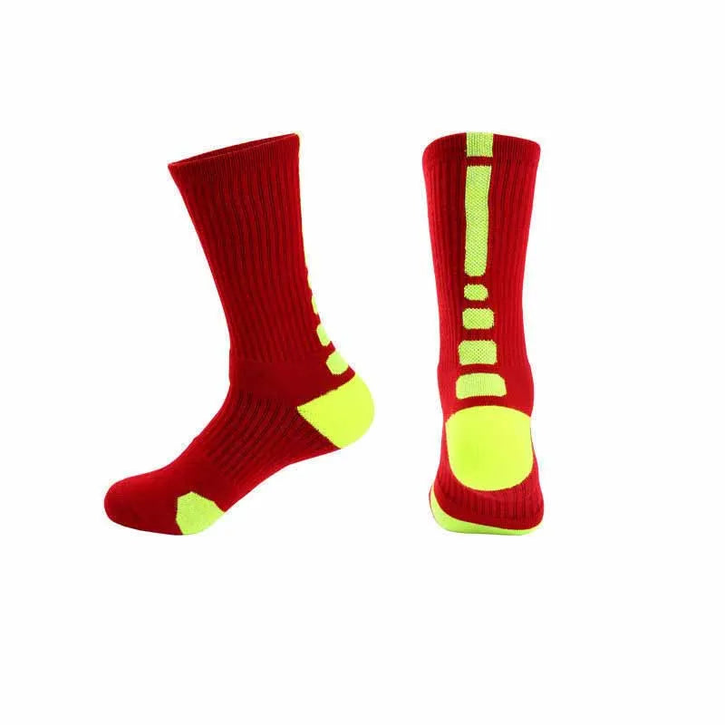 men‘s Fitness Running Bike Cycling Hiking White Black Sport Socks Outdoor Basketball Football Soccer Compression Sock Calcetines