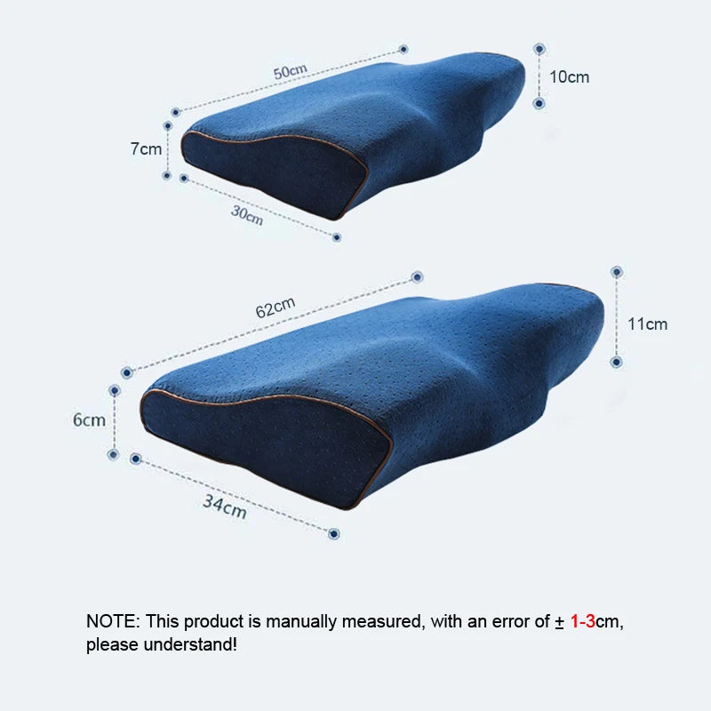 Memory Pillows For the Neck Butterfly Shaped Relax The Cervical Spine Slow Rebound Memory Foam Pillow For Adult Sleep Pillow San Remo Shops