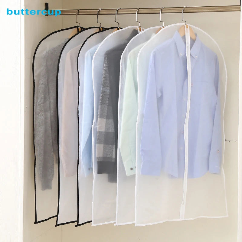 Easy Clothes Hanging Garment Dress Clothes Suit Coat Dust Cover Home Storage Bag Pouch Case Organizer Wardrobe Hanging Clothing San Remo