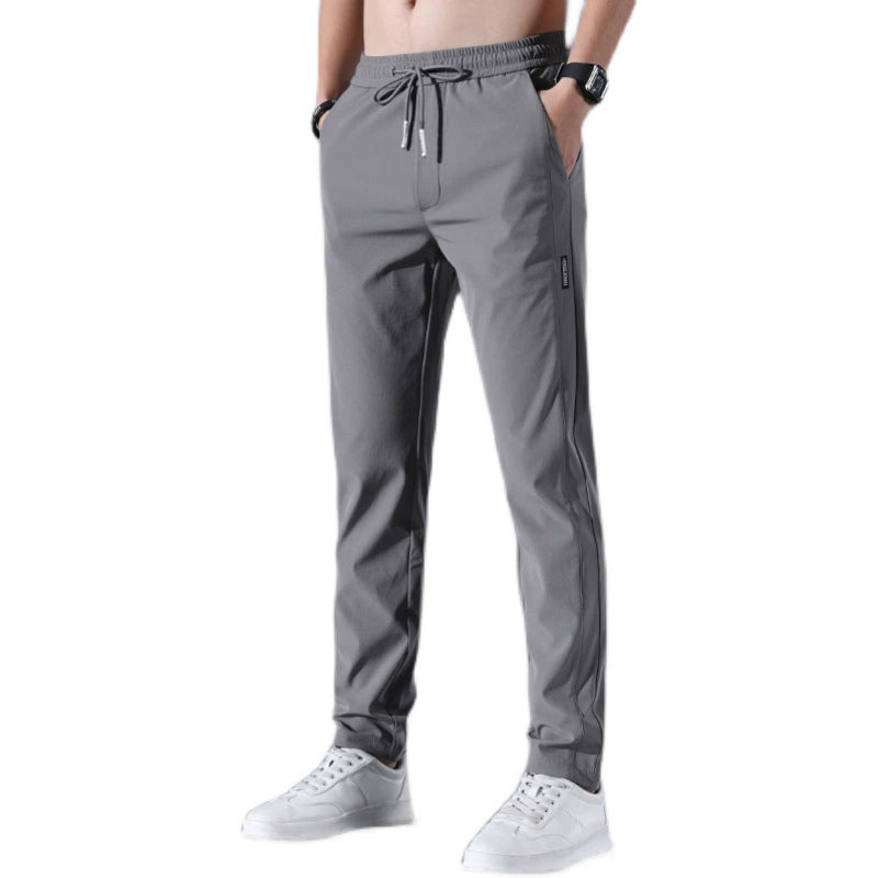 Quick-Dry Pants Men's Summer Thin Sports Pants Ice Silk