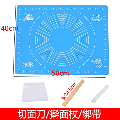 Dough Kneading Silica Gel Pad For Home Food Grade Dough Mat Non Slip Anti-Stick Rolled Flour Mat Heatproof Baking Mat