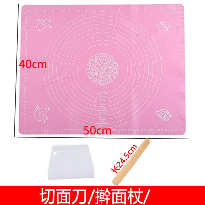 Dough Kneading Silica Gel Pad For Home Food Grade Dough Mat Non Slip Anti-Stick Rolled Flour Mat Heatproof Baking Mat