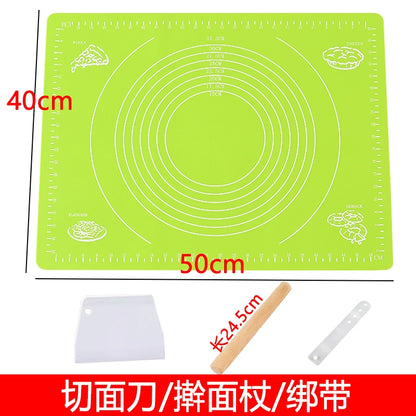 Dough Kneading Silica Gel Pad For Home Food Grade Dough Mat Non Slip Anti-Stick Rolled Flour Mat Heatproof Baking Mat