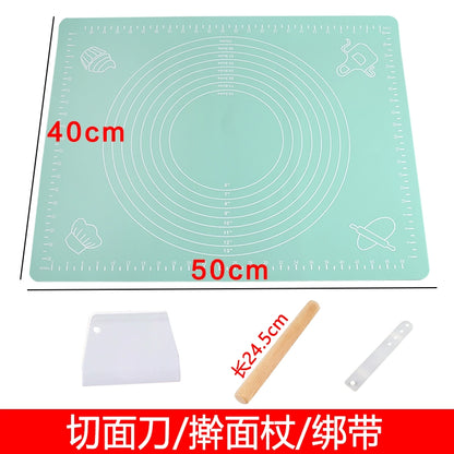 Dough Kneading Silica Gel Pad For Home Food Grade Dough Mat Non Slip Anti-Stick Rolled Flour Mat Heatproof Baking Mat