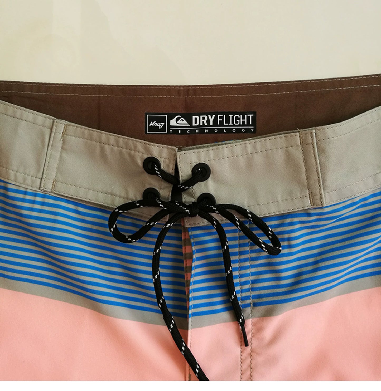 Quiksilver Beach Pants Shorts Swimming Trunks Loose Quick-Drying Thin Stripes K-style Summer Export Men's Swimming Trunks