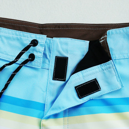 Men's Plus Size Knee-Length Board Shorts - Casual Beach Swimwear