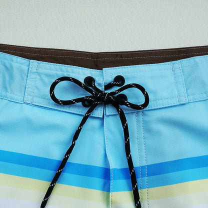 Men's Plus Size Knee-Length Board Shorts - Casual Beach Swimwear