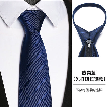 Red Zipper Wedding Suit Business Tie