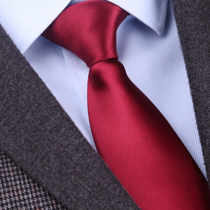 Red Zipper Wedding Suit Business Tie